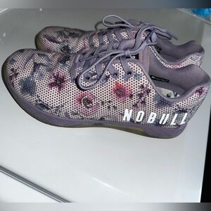 NOBULL Purple and Floral Sneakers